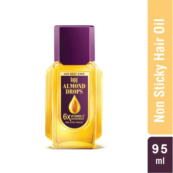 Bajaj Almond Drops Non-Sticky Hair Oil 95 ml