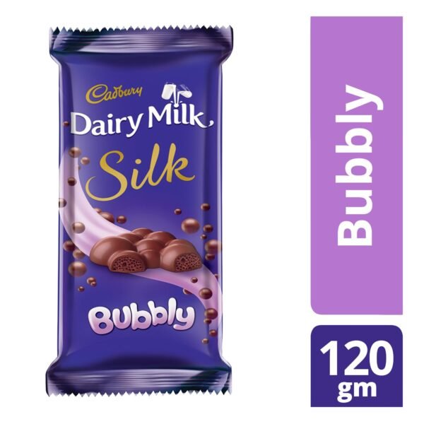 Cadbury Dairy Milk Silk Bubbly Chocolates Bar 120 g