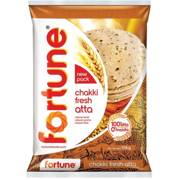Fortune Chakki Fresh (100% Atta, O% Maida) Atta- 10 Kg