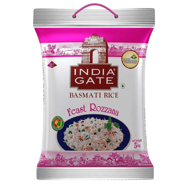 India Gate Rozzana Pure Basmati Rice - 5 Kg