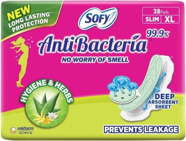Soft Anti Bacteria Sanitary Pads - 28 Pads