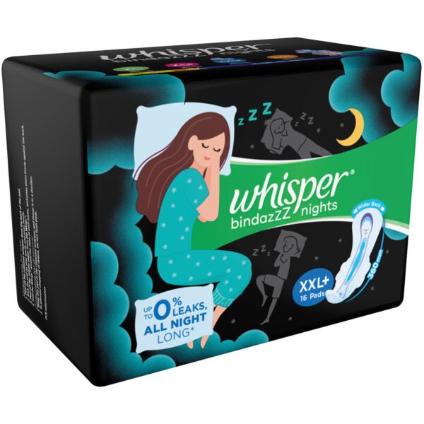 Whisper Choice Nights Sanitary Pads - 1 Pack (16 Pieces)
